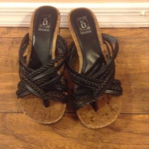 Strappy wedges